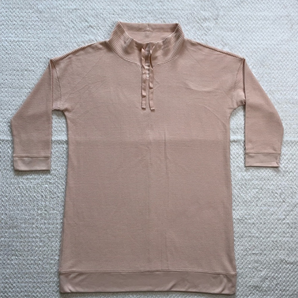 LILLA P 3/4 SLEEVE MOCK NECK DRESS - Picture 2 of 9